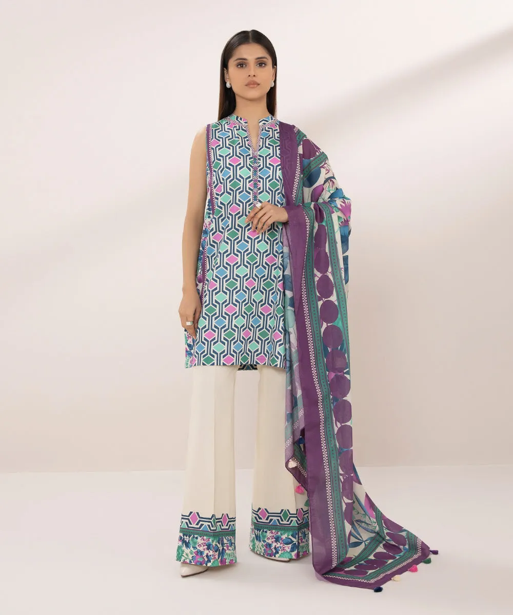 2 Piece - Printed Lawn Suit