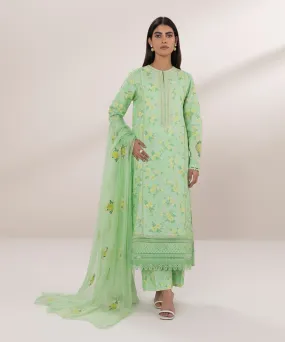 3 Piece - Embroidered Lawn Suit