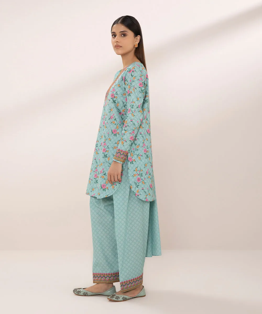 Elegant 3-Piece Embroidered Lawn Suit for Women - Stylish Summer Outfit with Intricate Design