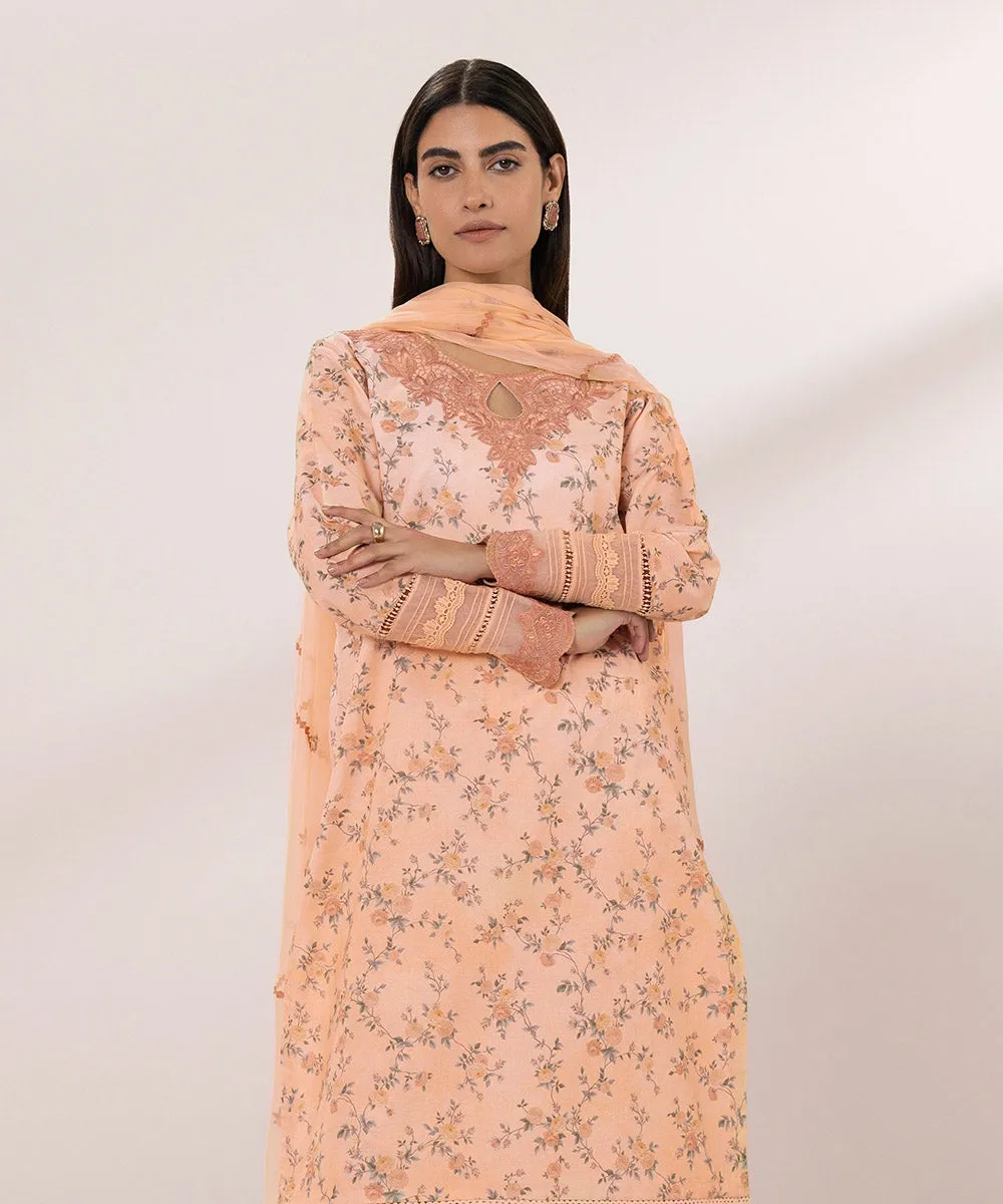 3 Piece - Embroidered Lawn Suit