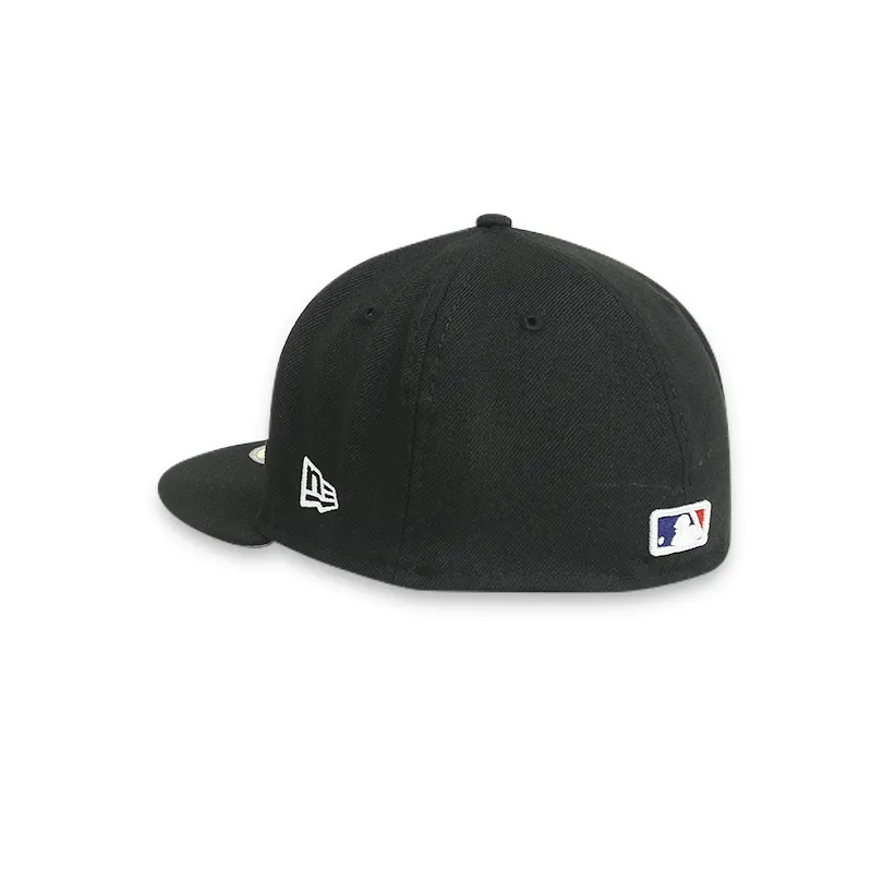 [60185216] New York Mets Men's Black Fitted Hat