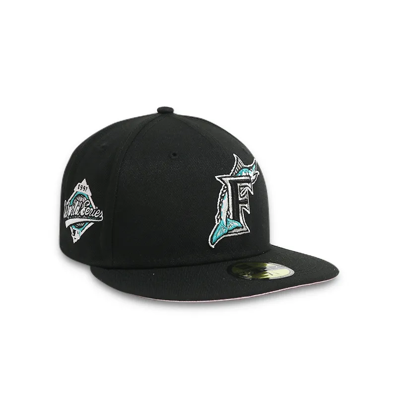 [70625162] Florida Marlins 91' World Series Black Men's Fitted