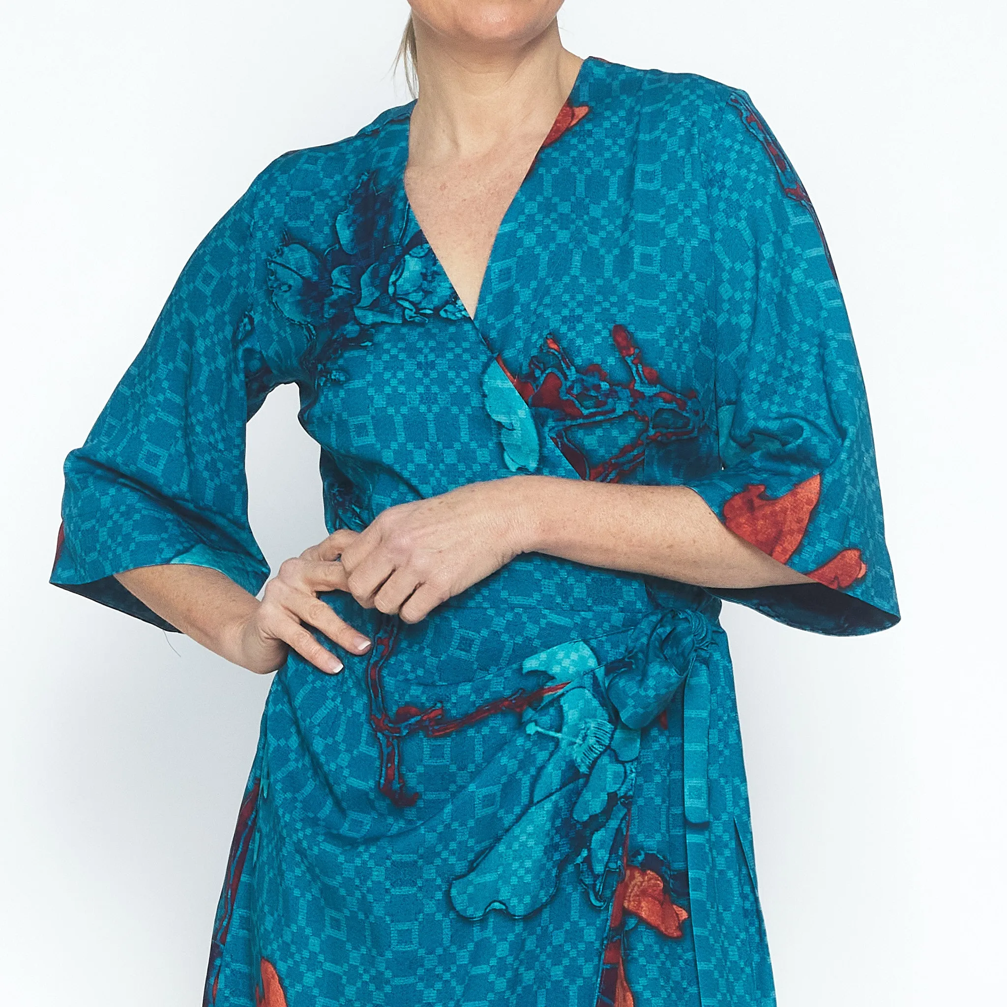 Anelisa Ikebana Wrap Dress