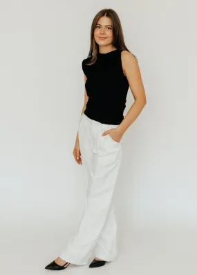 Anine Bing Carrie Pant in White