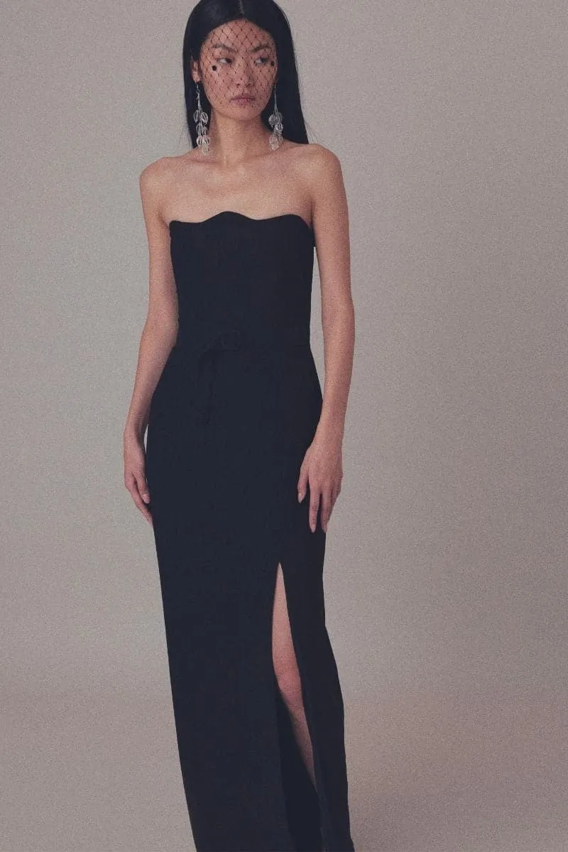 BLACK ABBEY MAXI DRESS