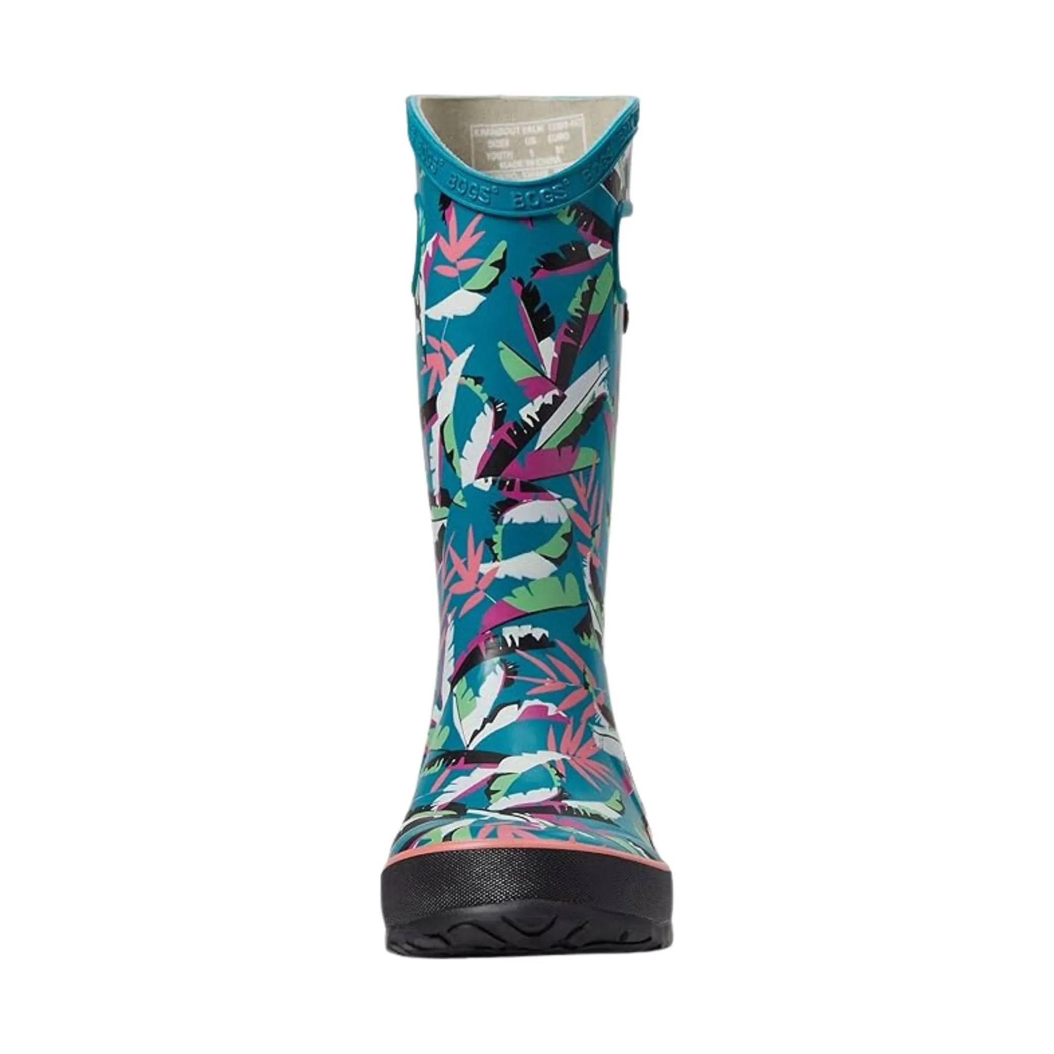 Bogs Kids' Palm Duo Rain Boots - Dark Turquoise