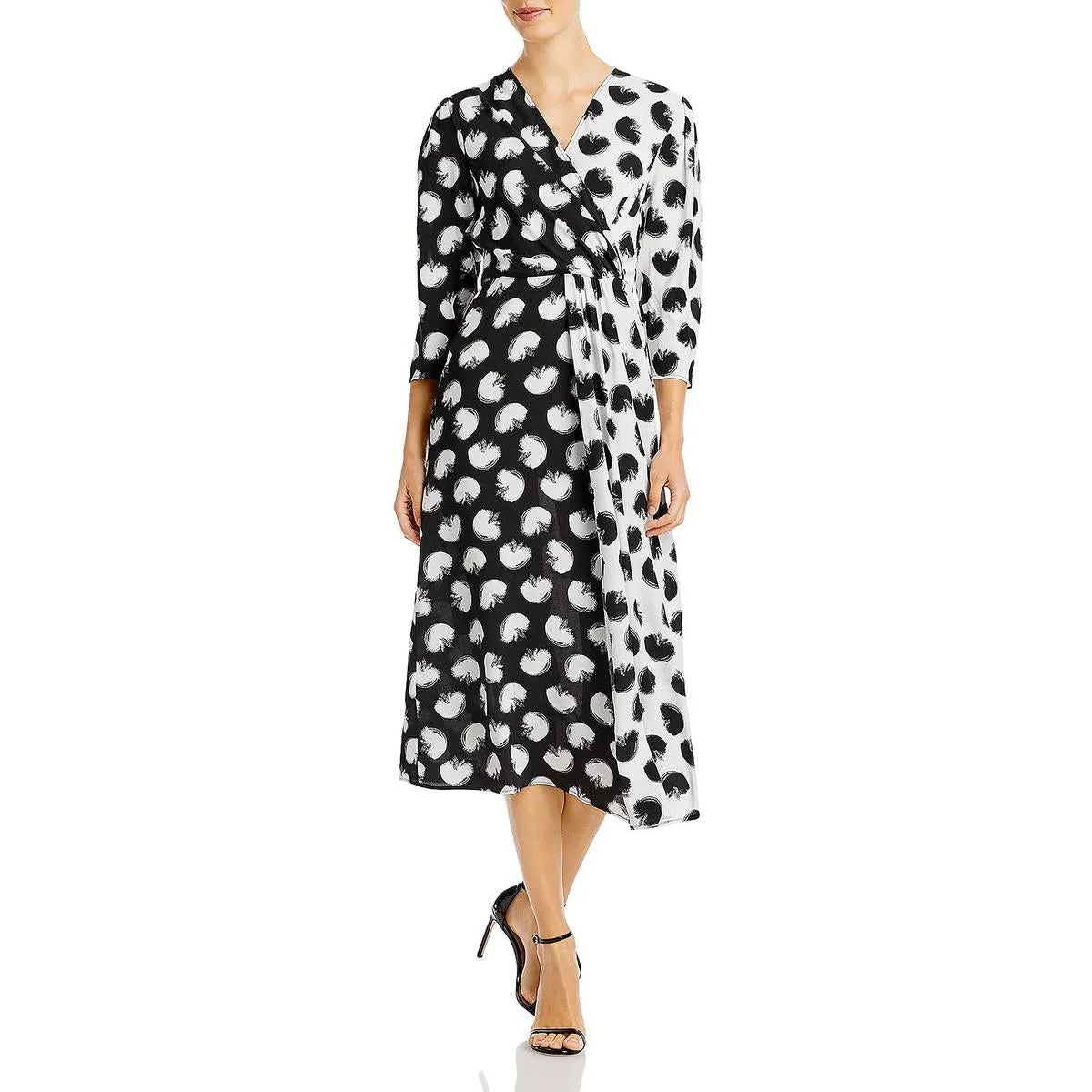 Boss Womens Surplice Midi Wrap Dress