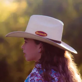 Brigalow Mens / Ladies Cattleman Palm Leaf Hat with taped brim.