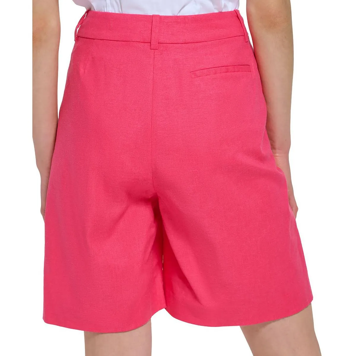 Calvin Klein Womens High Rise Mini Casual Shorts