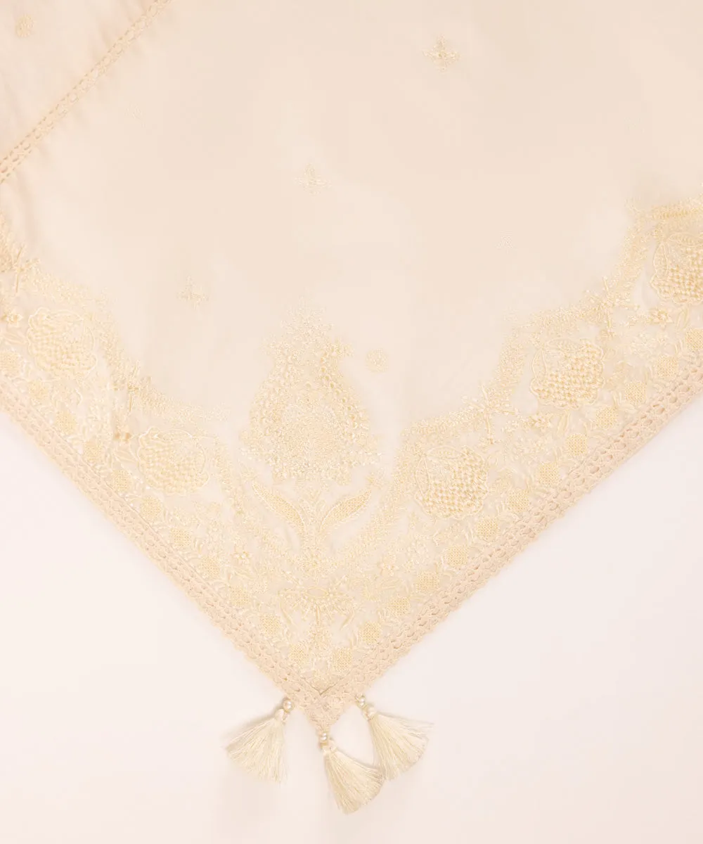 Chikankari Embroidered Dupatta