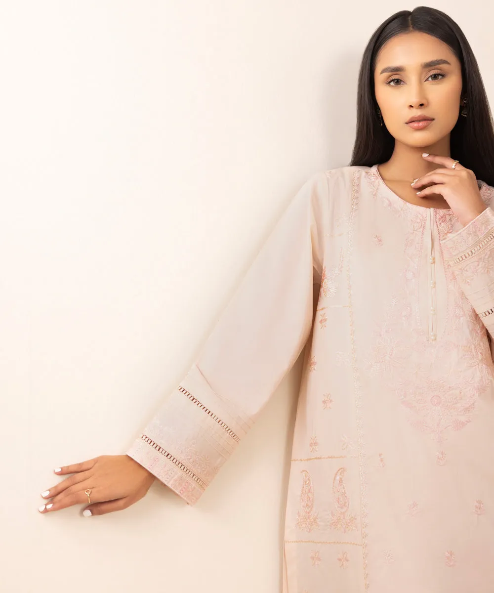 Chikankari Embroidered Shirt