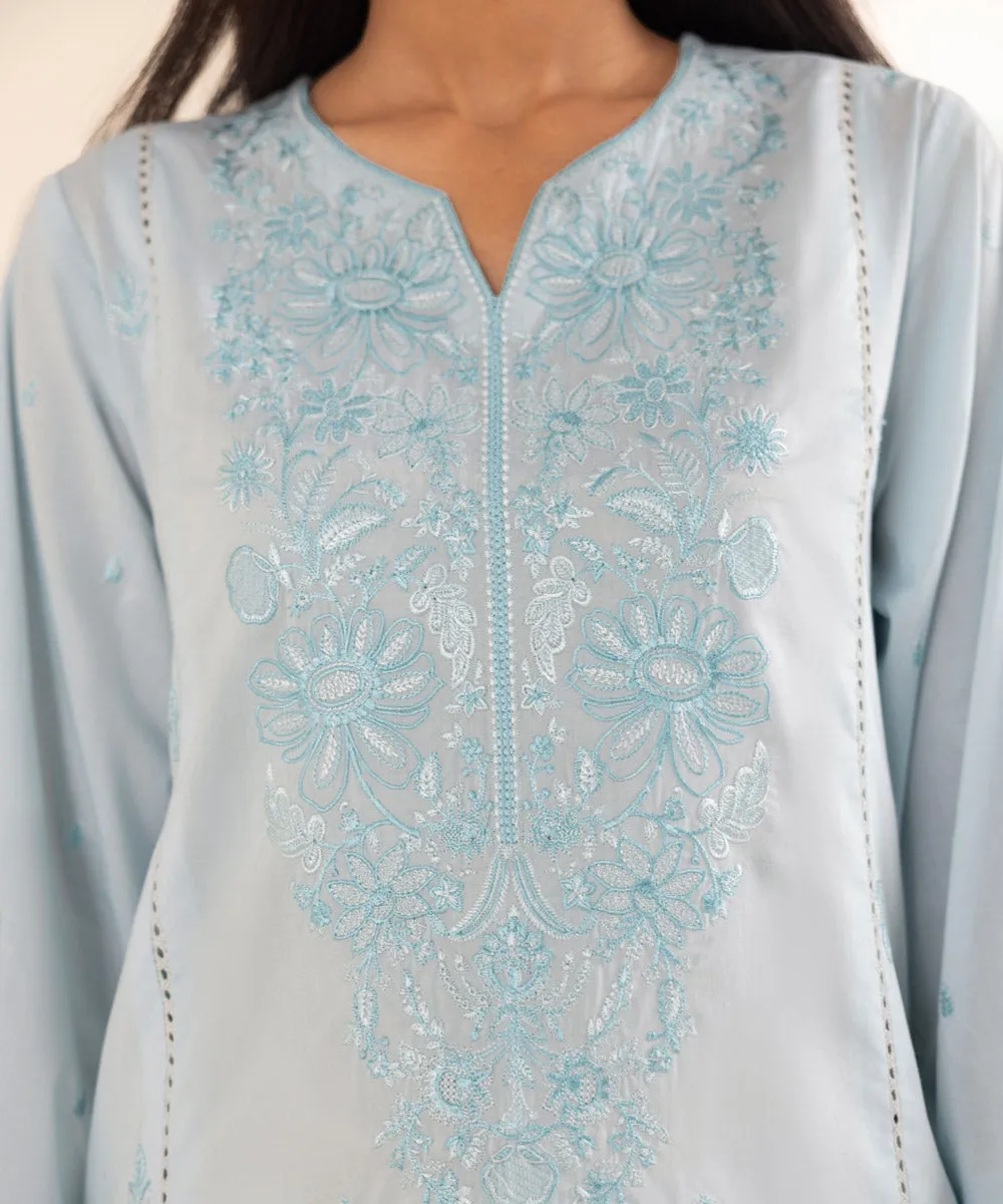 Chikankari Embroidered Shirt