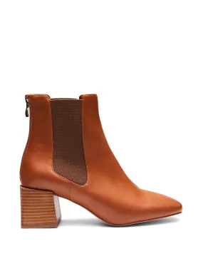 Congo Mid Heel Boot Tan