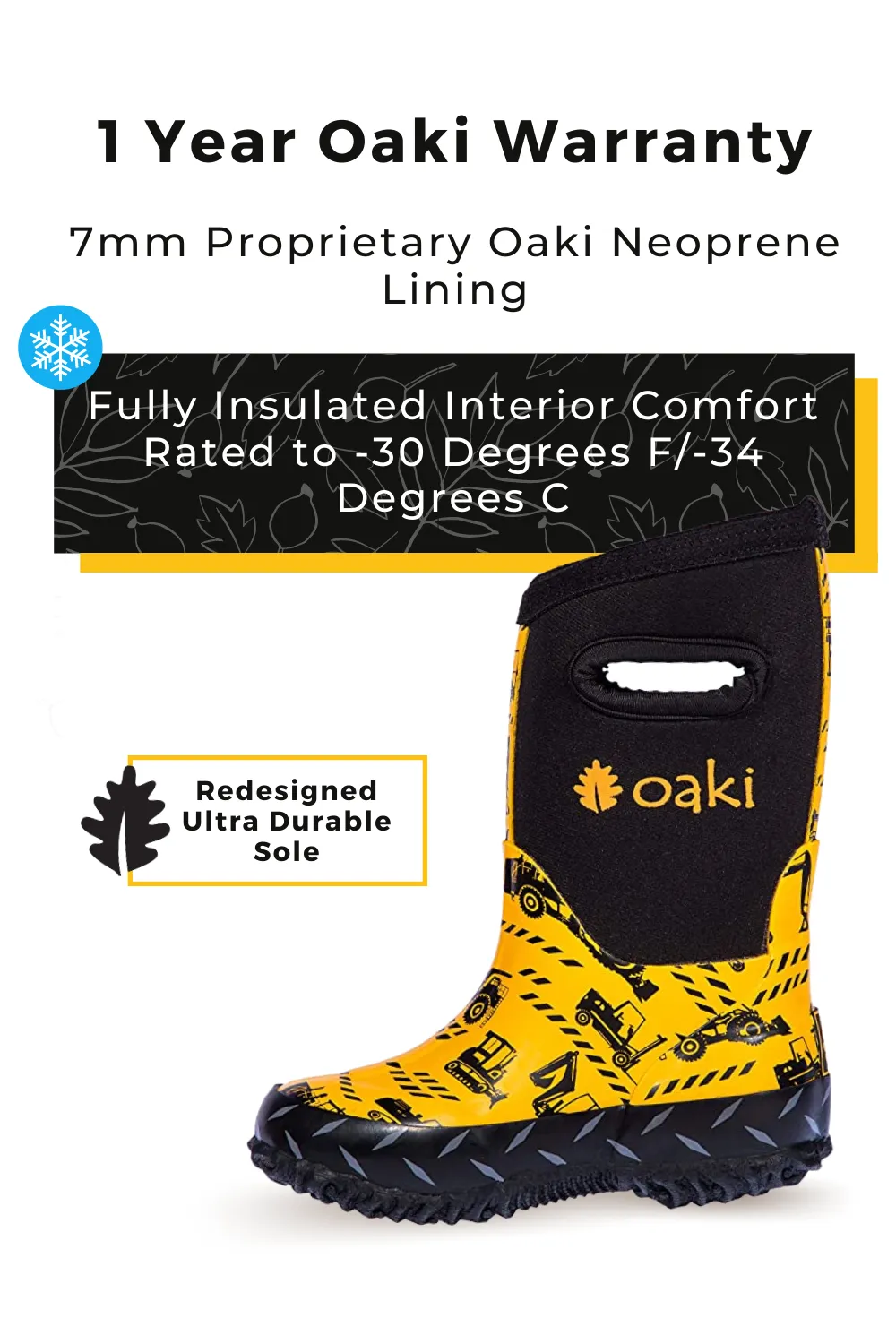 Construction Neoprene Rain/Snow Boots