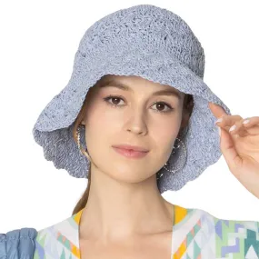 Crochet Straw Bucket Hat