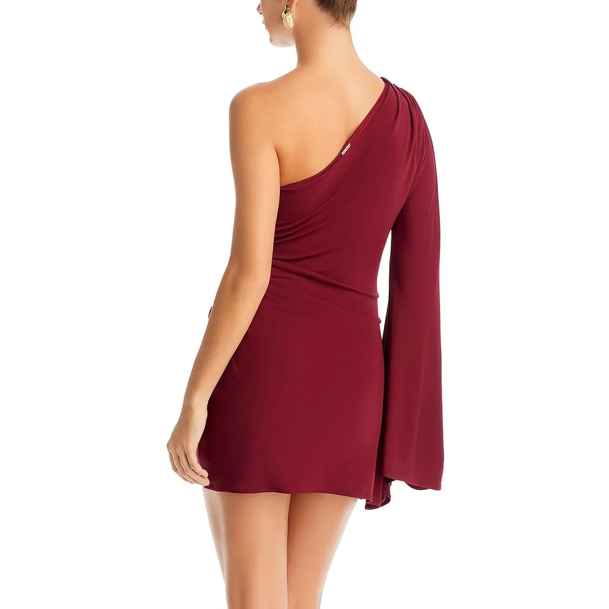 Cult Gaia Womens Amani One Shoulder Mini Cocktail And Party Dress