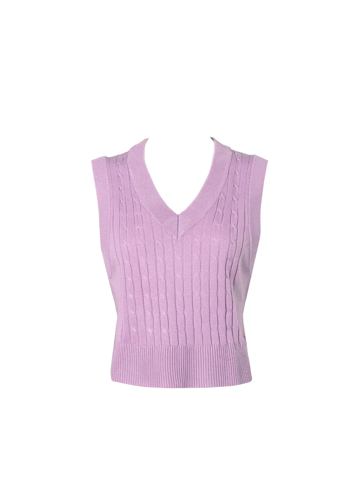 DAISY By VOIR Weave Yarn Knit Vest Top