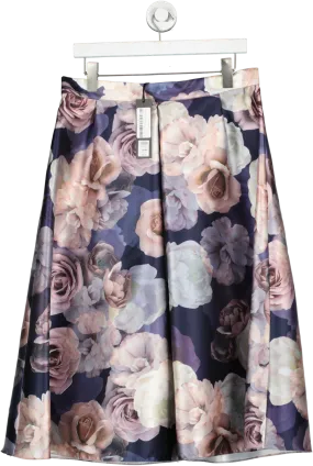 dorothy perkins Multicoloured Luxe Floral Satin Skirt BNWT UK 14