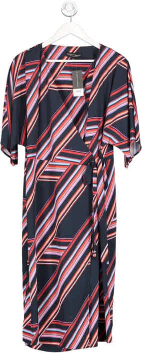 dorothy perkins Multicoloured Striped Wrap Dress UK 18