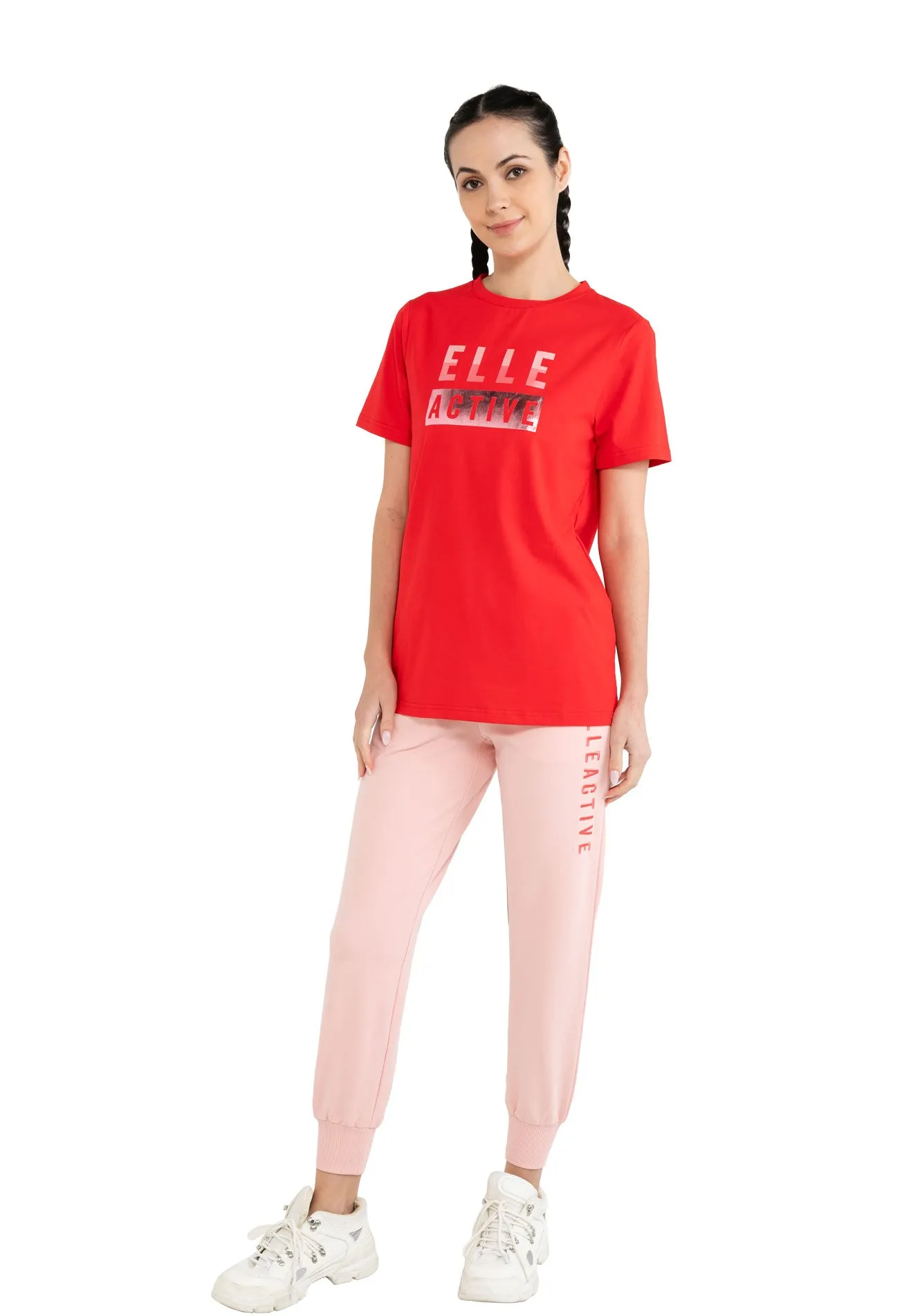 ELLE Active Double-tone Reflect Logo Tee