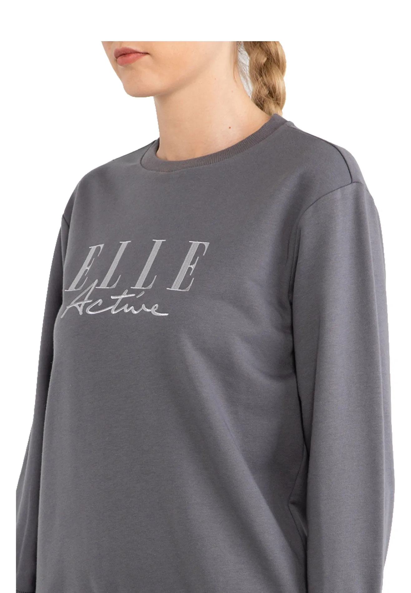 ELLE Active Logo Basic Sweater