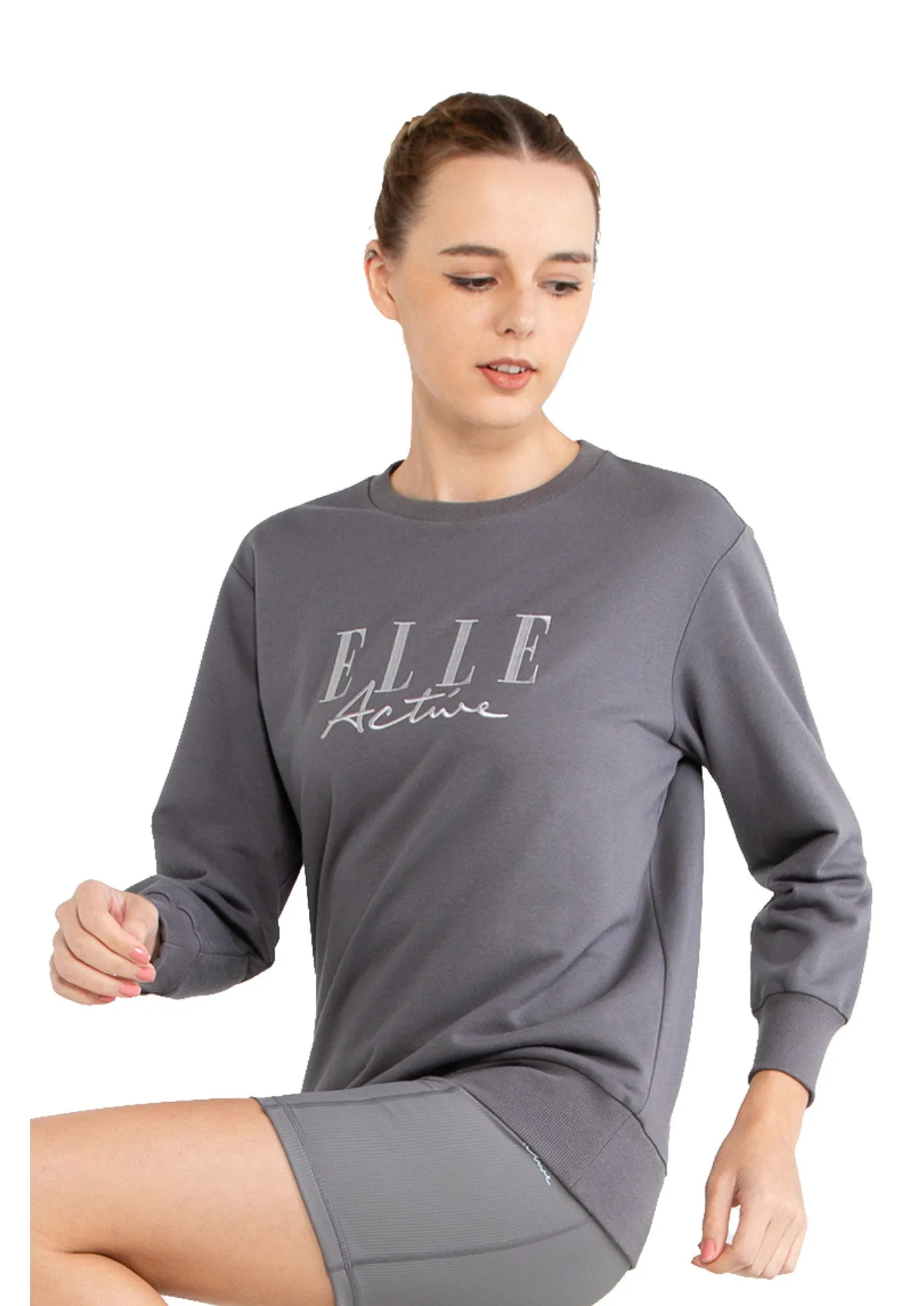 ELLE Active Logo Basic Sweater