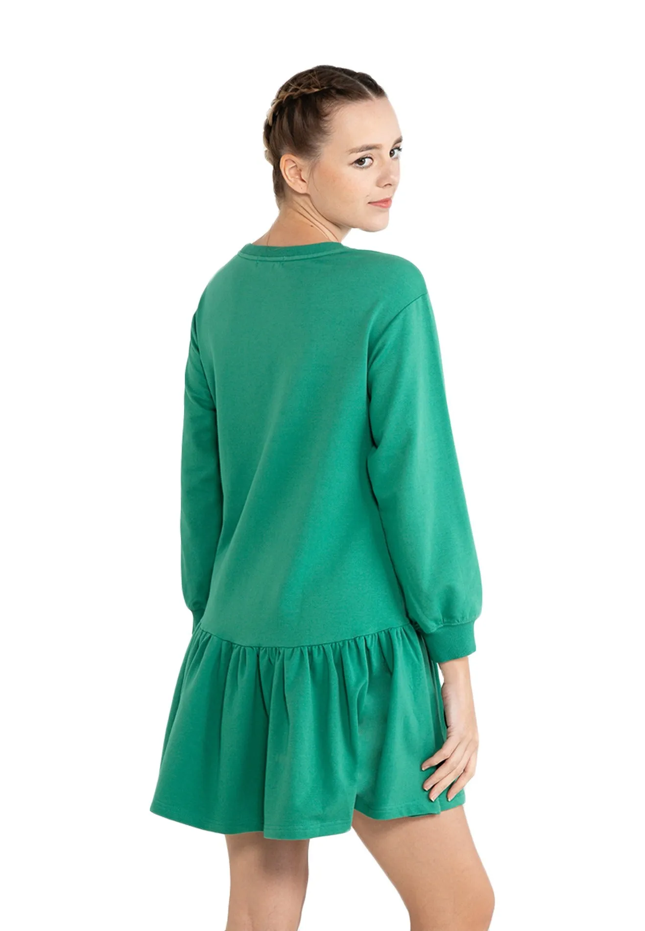 ELLE Active Long Sleeves Fit & Flare Hemline Dress