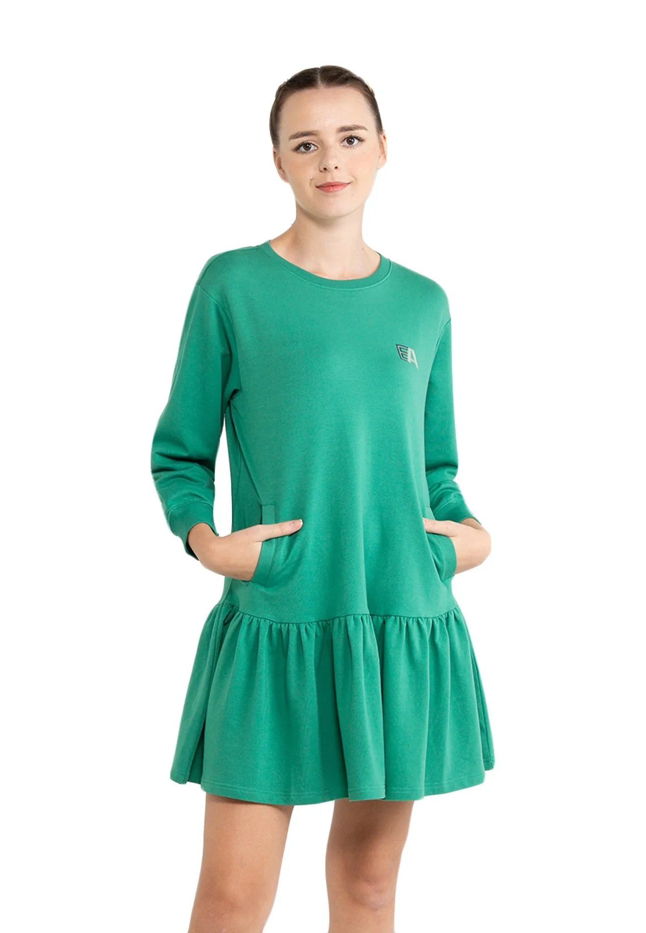 ELLE Active Long Sleeves Fit & Flare Hemline Dress