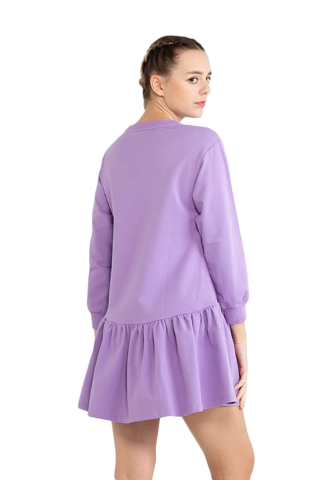 ELLE Active Long Sleeves Fit & Flare Hemline Dress