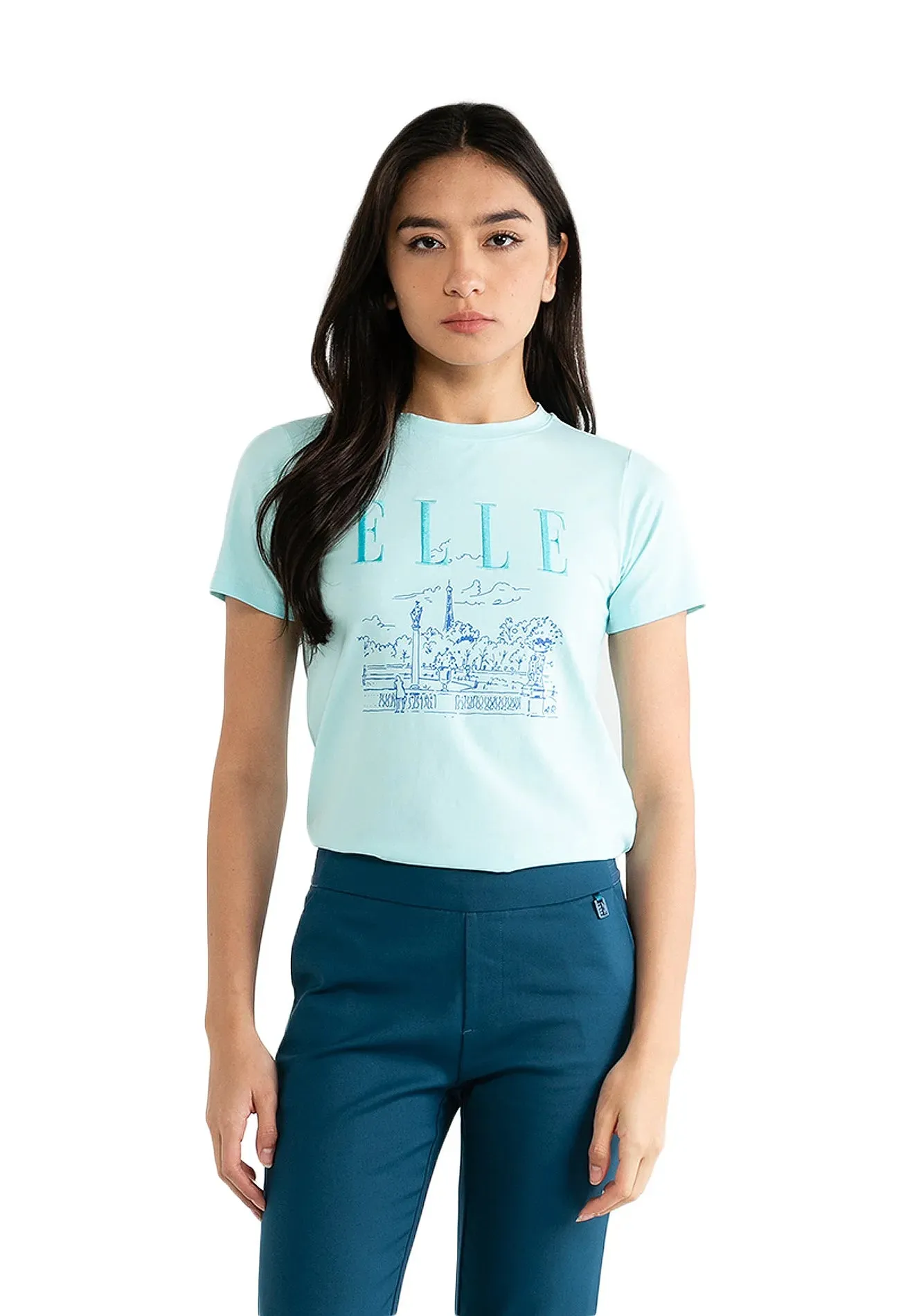 ELLE Active Paris Landscape Graphic Tee