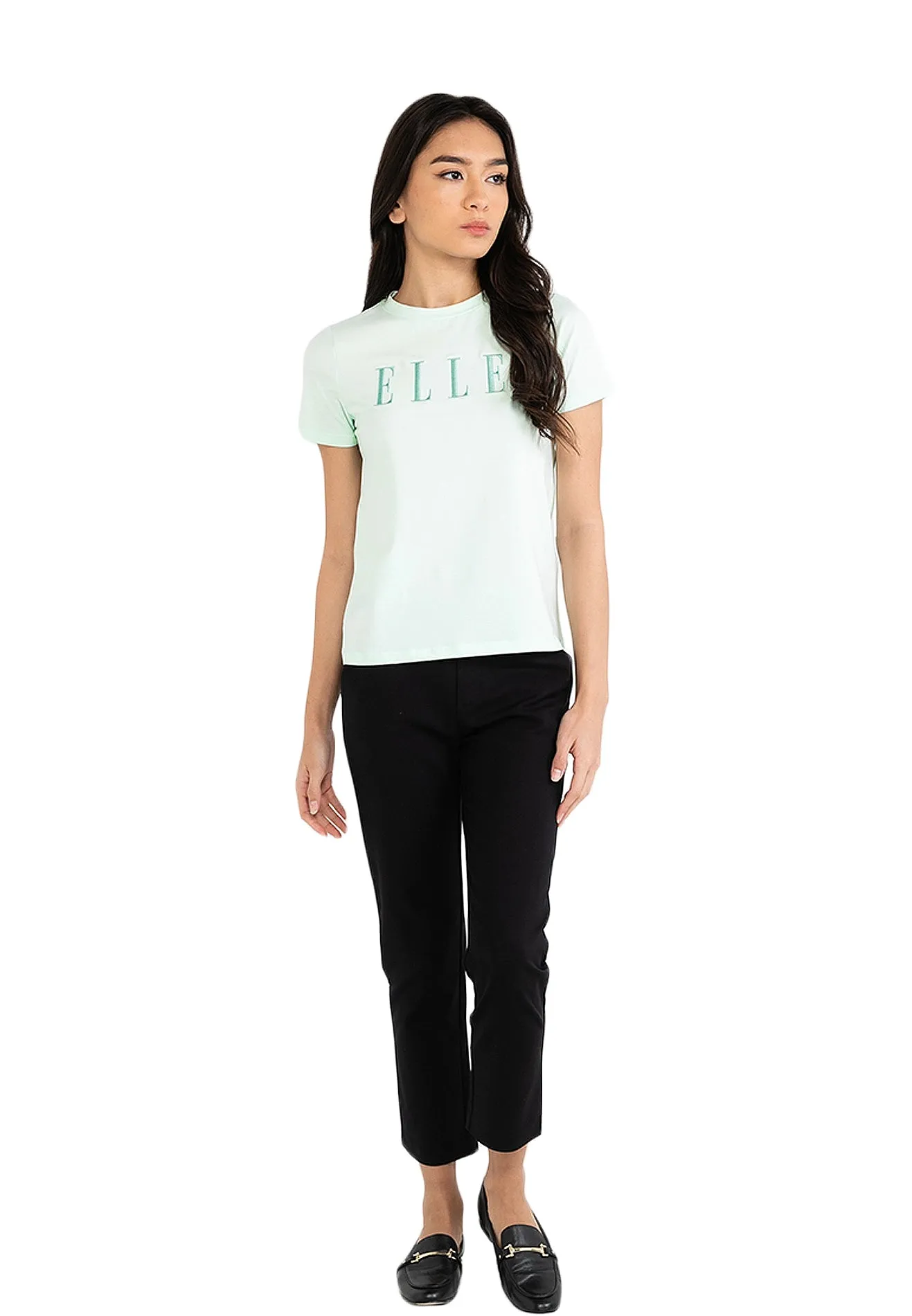 ELLE Leisure Logo Basic Cotton Tee