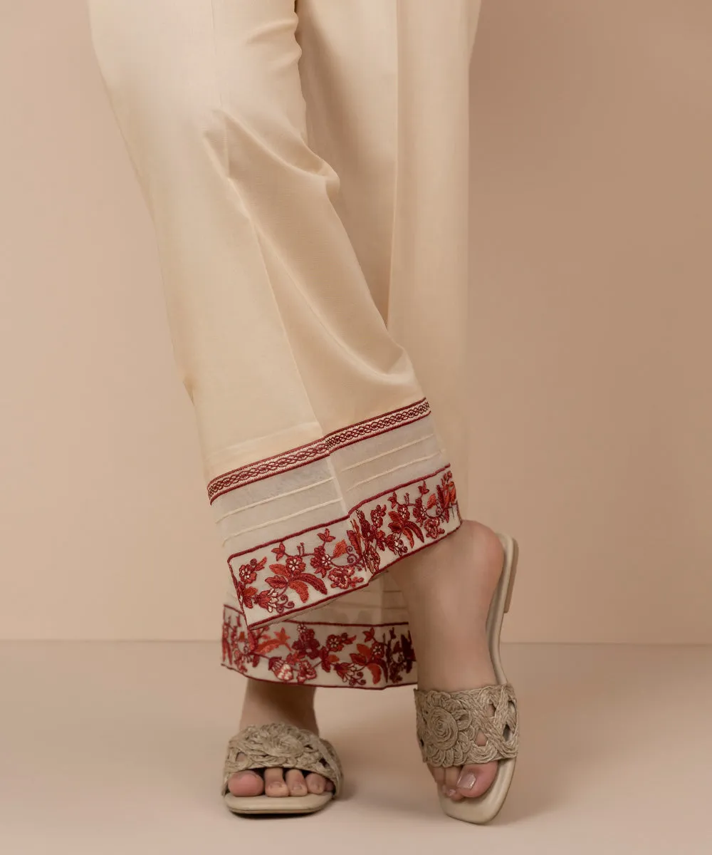 Embroidered Cambric Culottes