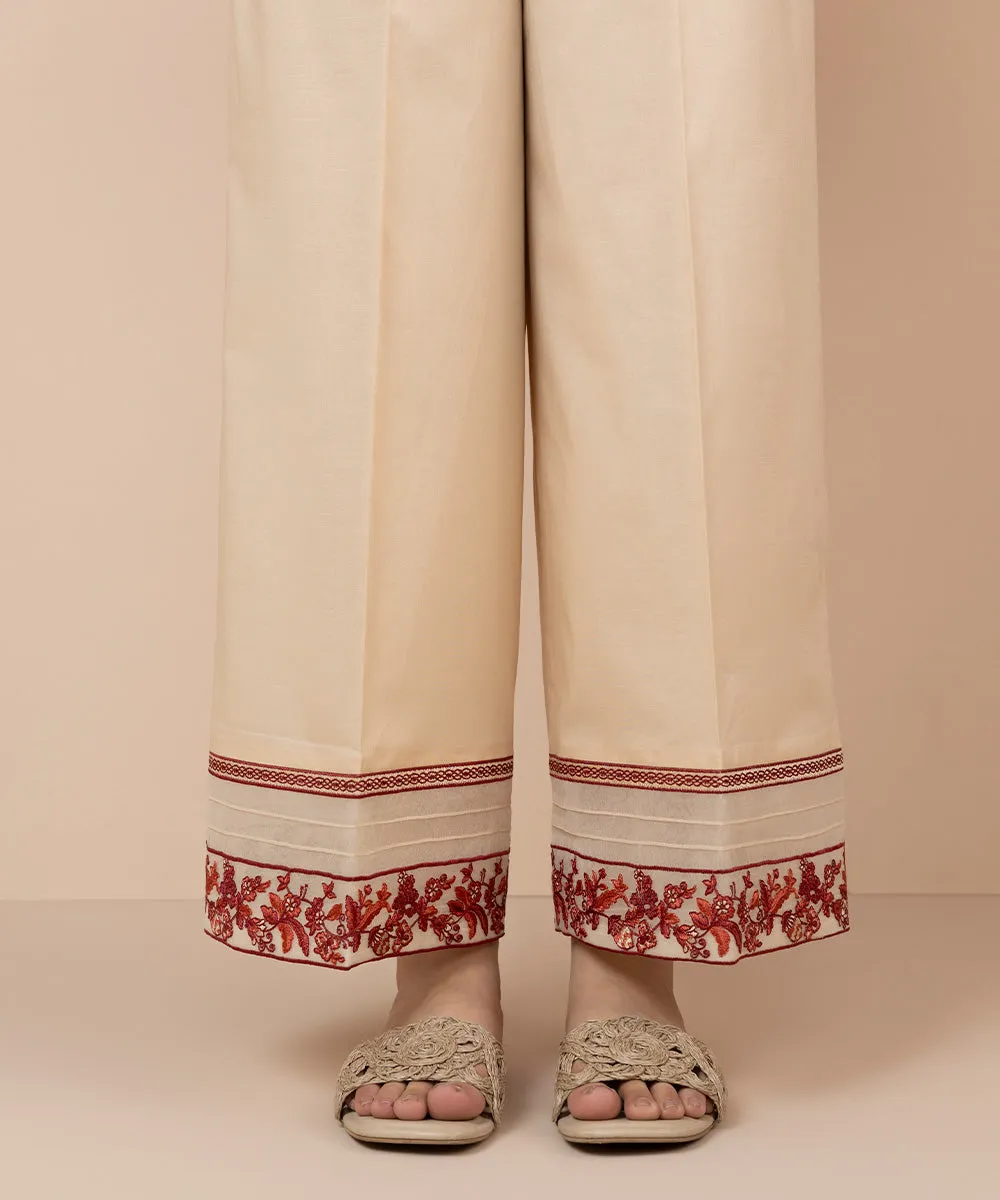 Embroidered Cambric Culottes