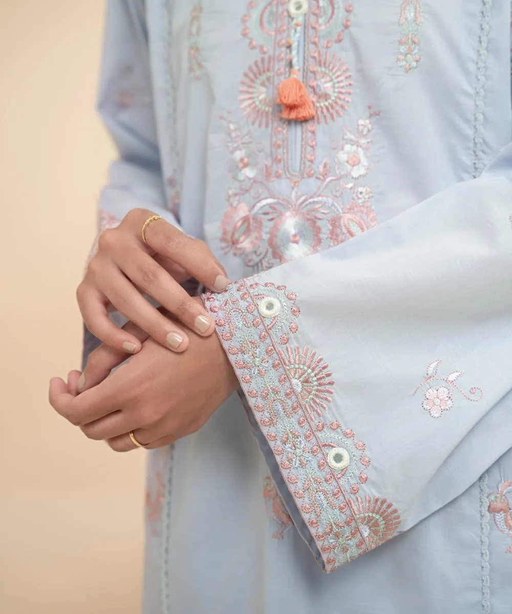 Optimized Title: Elegant Embroidered Lawn Shirt for Effortless Style - Perfect for Casual Wear and Special Occasions