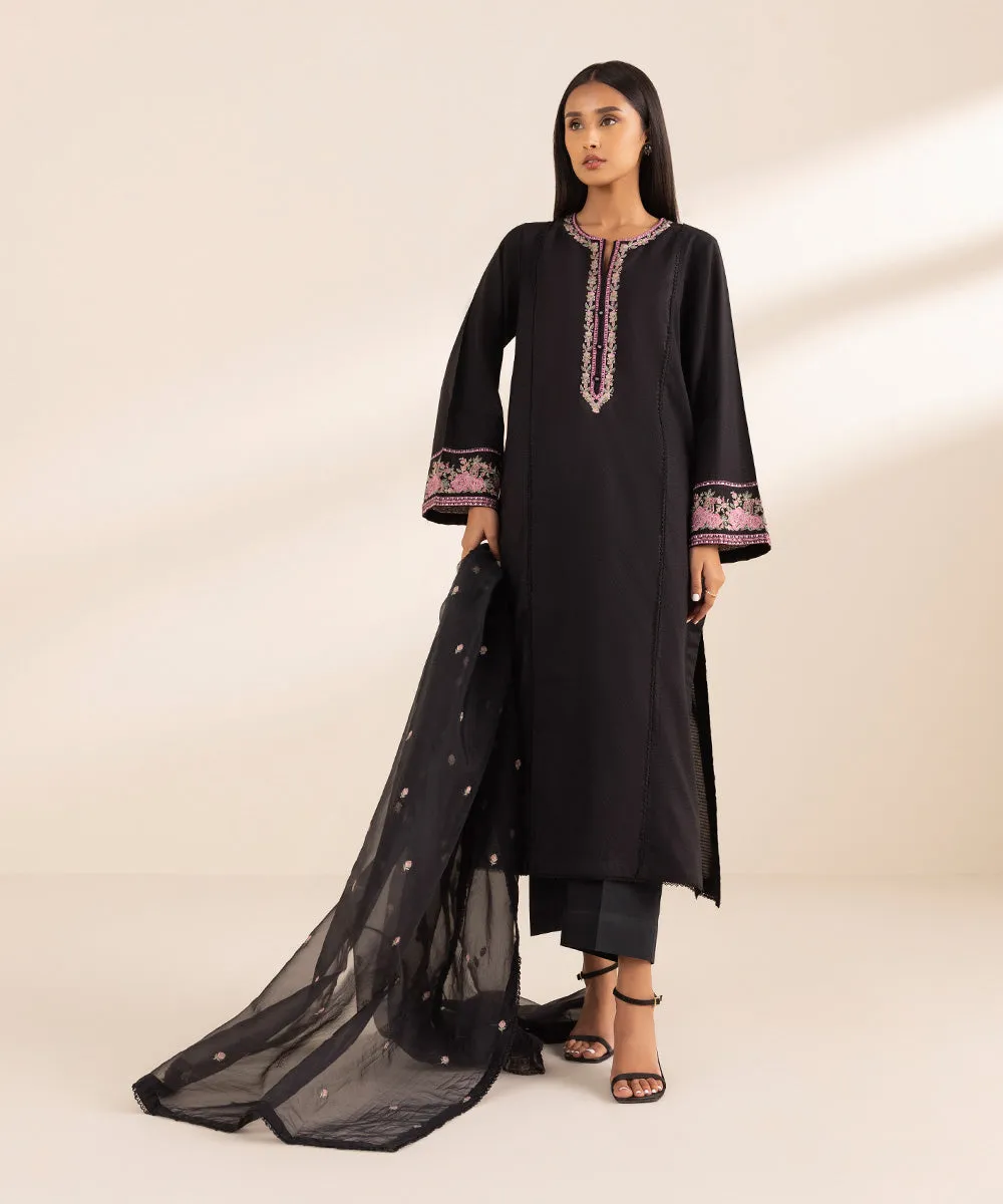 Embroidered Organza Dupatta