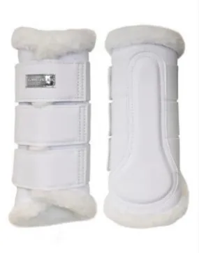 EQUESTRIAN STOCKHOLM  BRUSHING BOOTS - WHITE SILVER