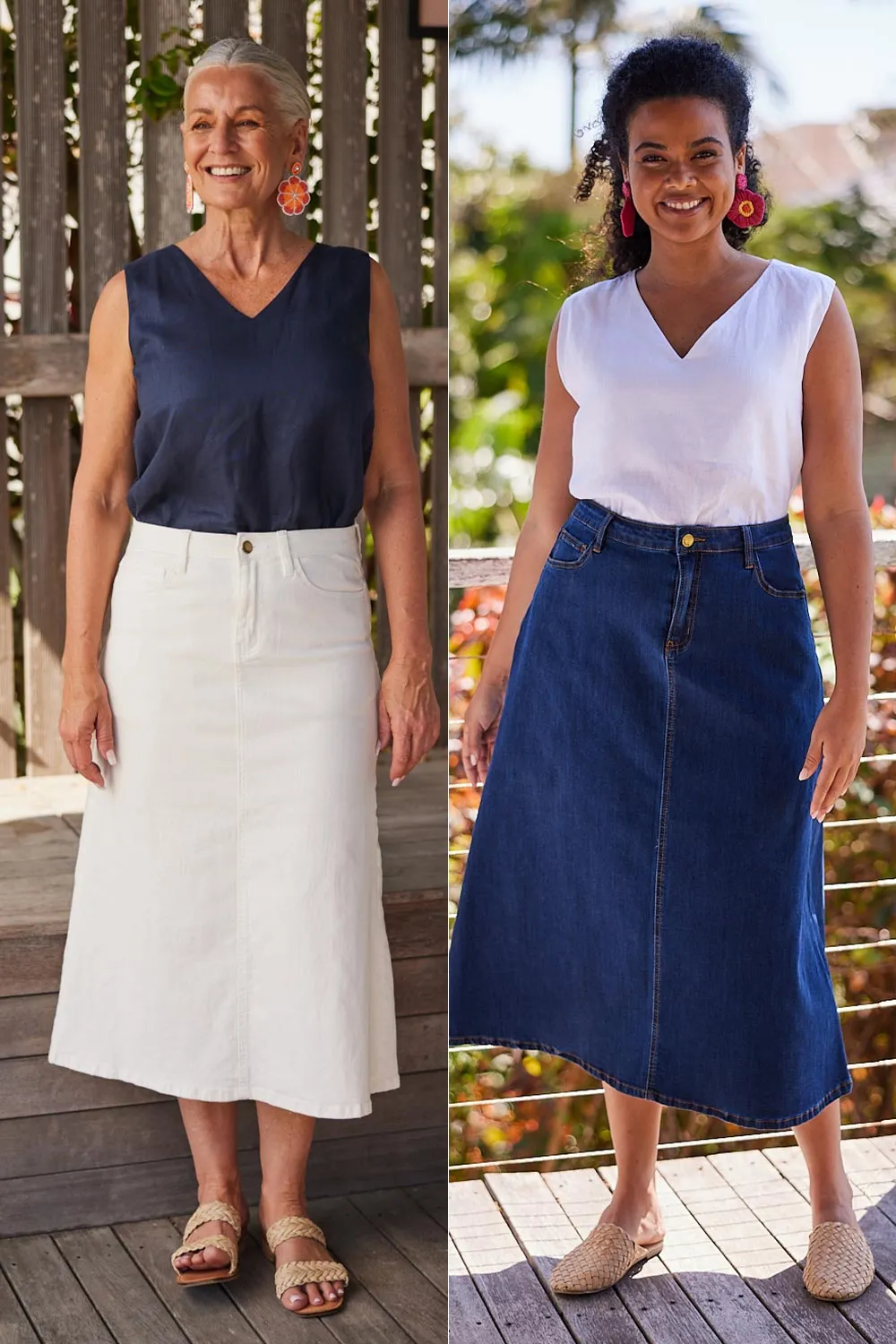 Everyday A-Line Denim Skirt Bundle