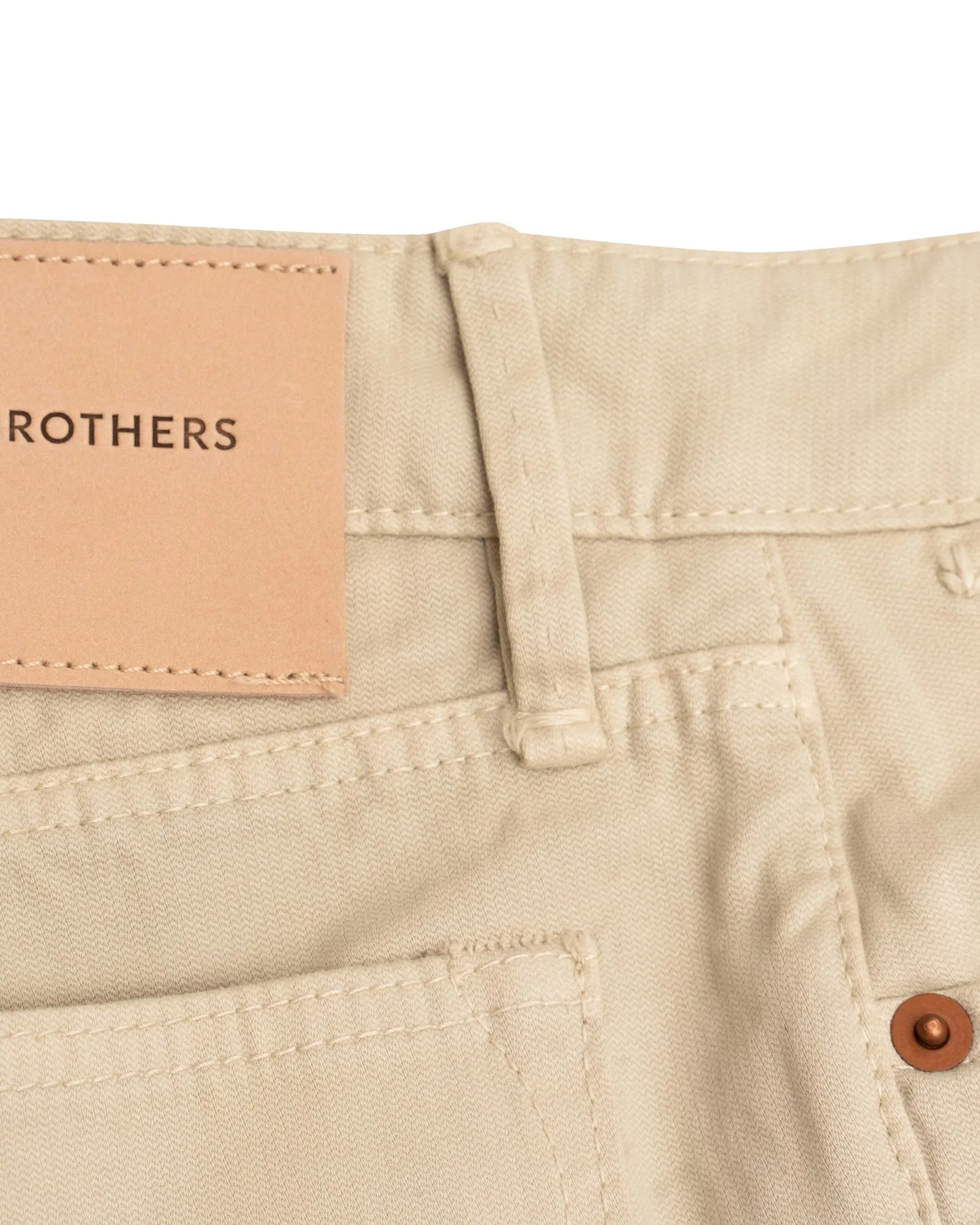 Fine Sand Broken Twill Five Pocket Pant