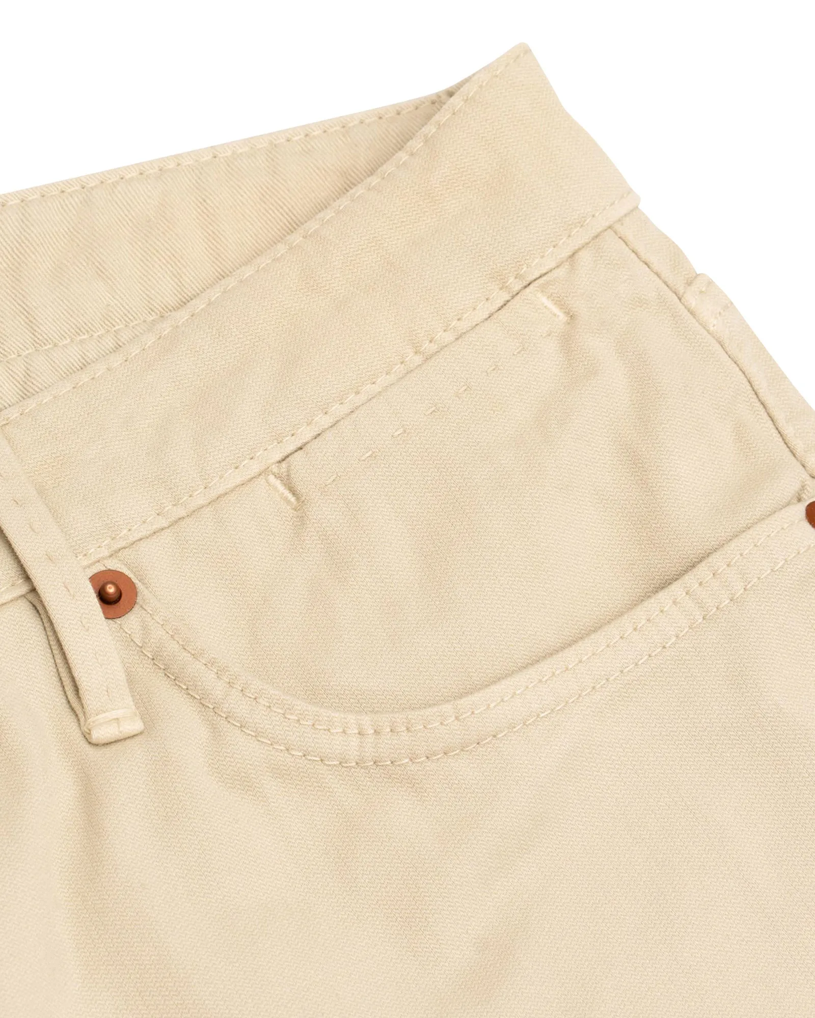 Fine Sand Broken Twill Five Pocket Pant