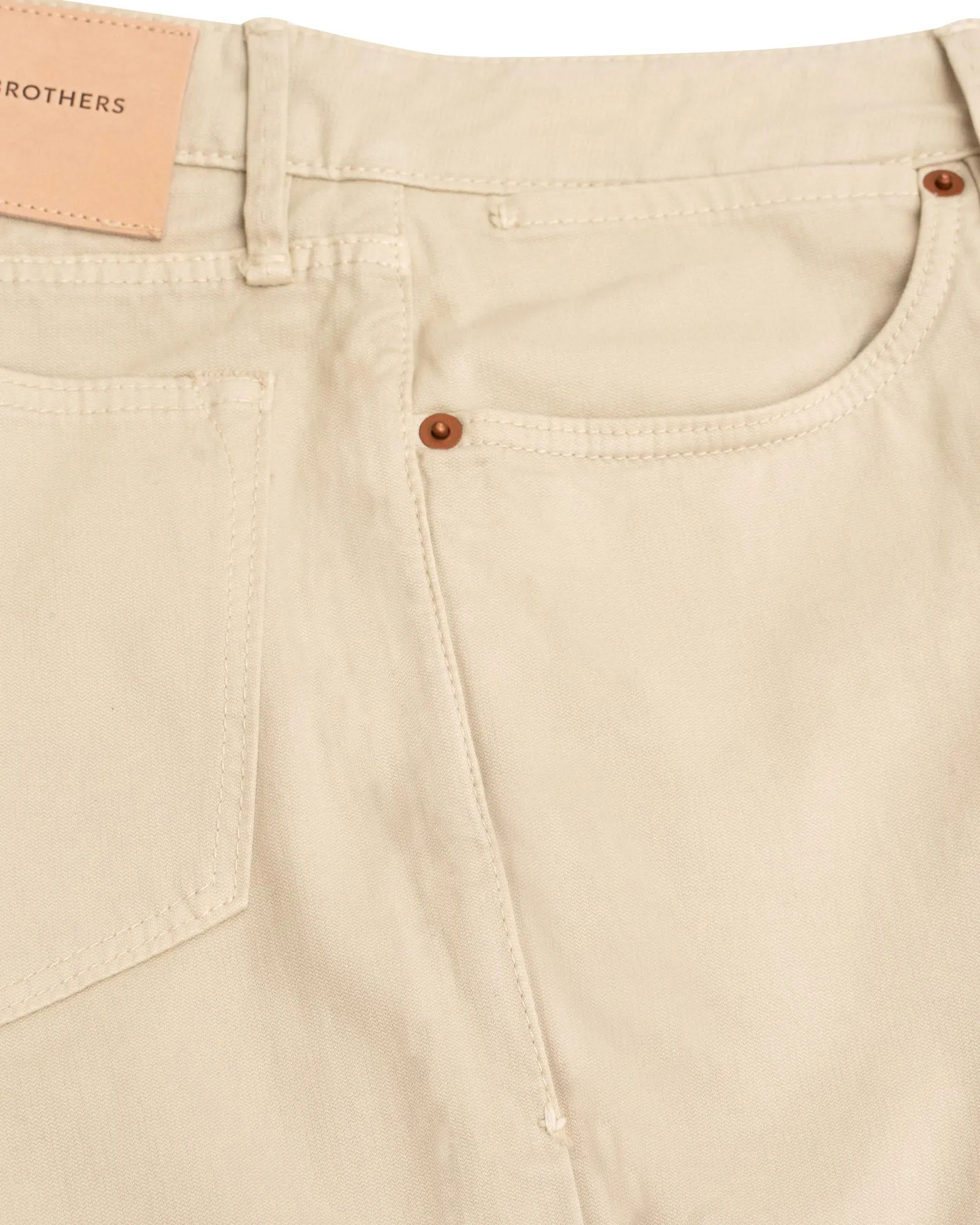 Fine Sand Broken Twill Five Pocket Pant