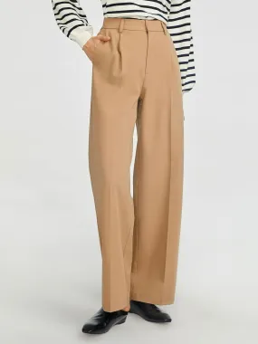 High Waisted Pleated Wide Leg Pant