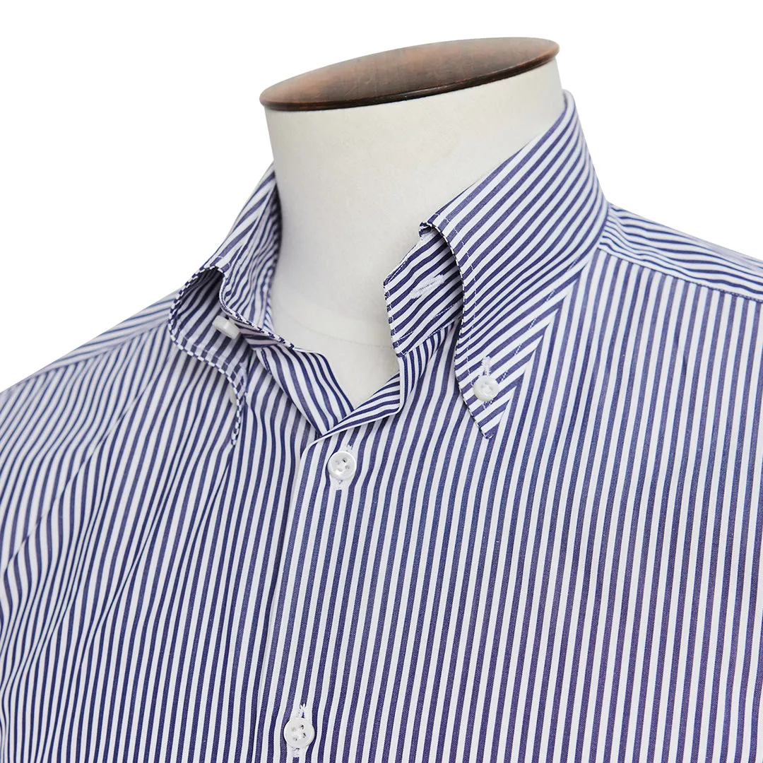 Indigo & White Alto Handmade Button-Down Shirt