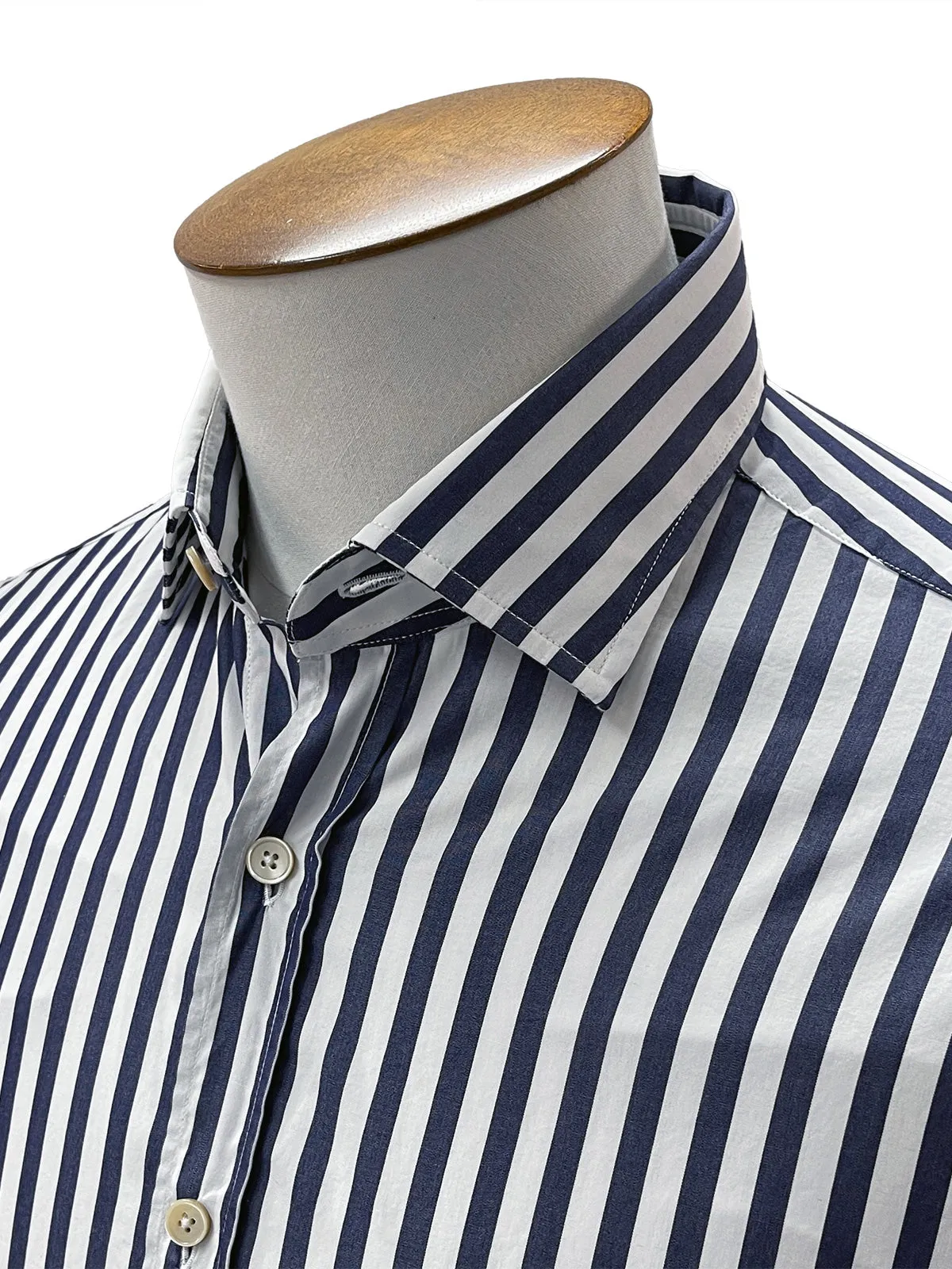 Indigo & White Bengal Stripe Shirt