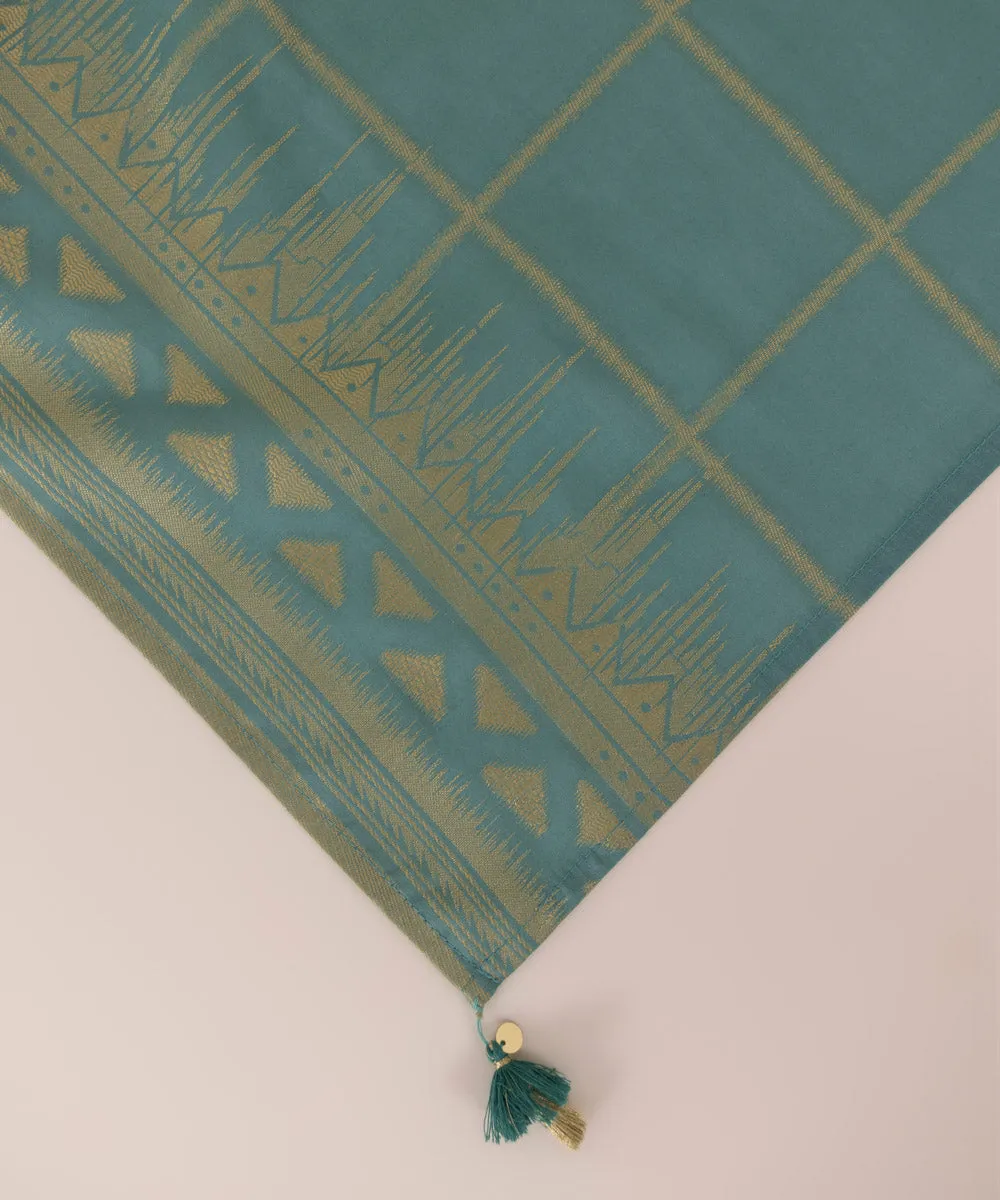 Jacquard Dupatta with Tassels