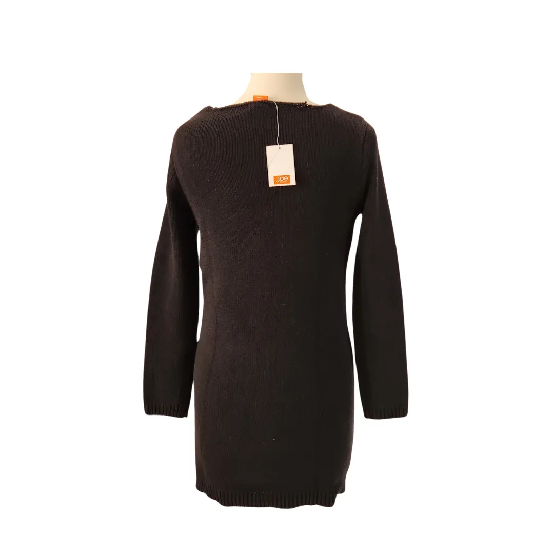 Joe Fresh Black Knit Long Sweater | Brand New |