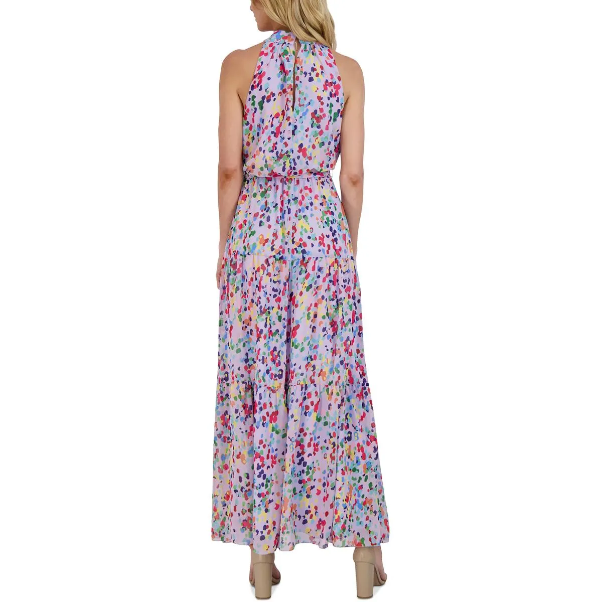 Julia Jordan Womens Chiffon Long Maxi Dress