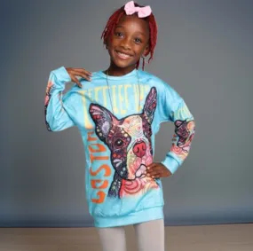 KIDS COLORFUL SWEATSHIRT DRESS