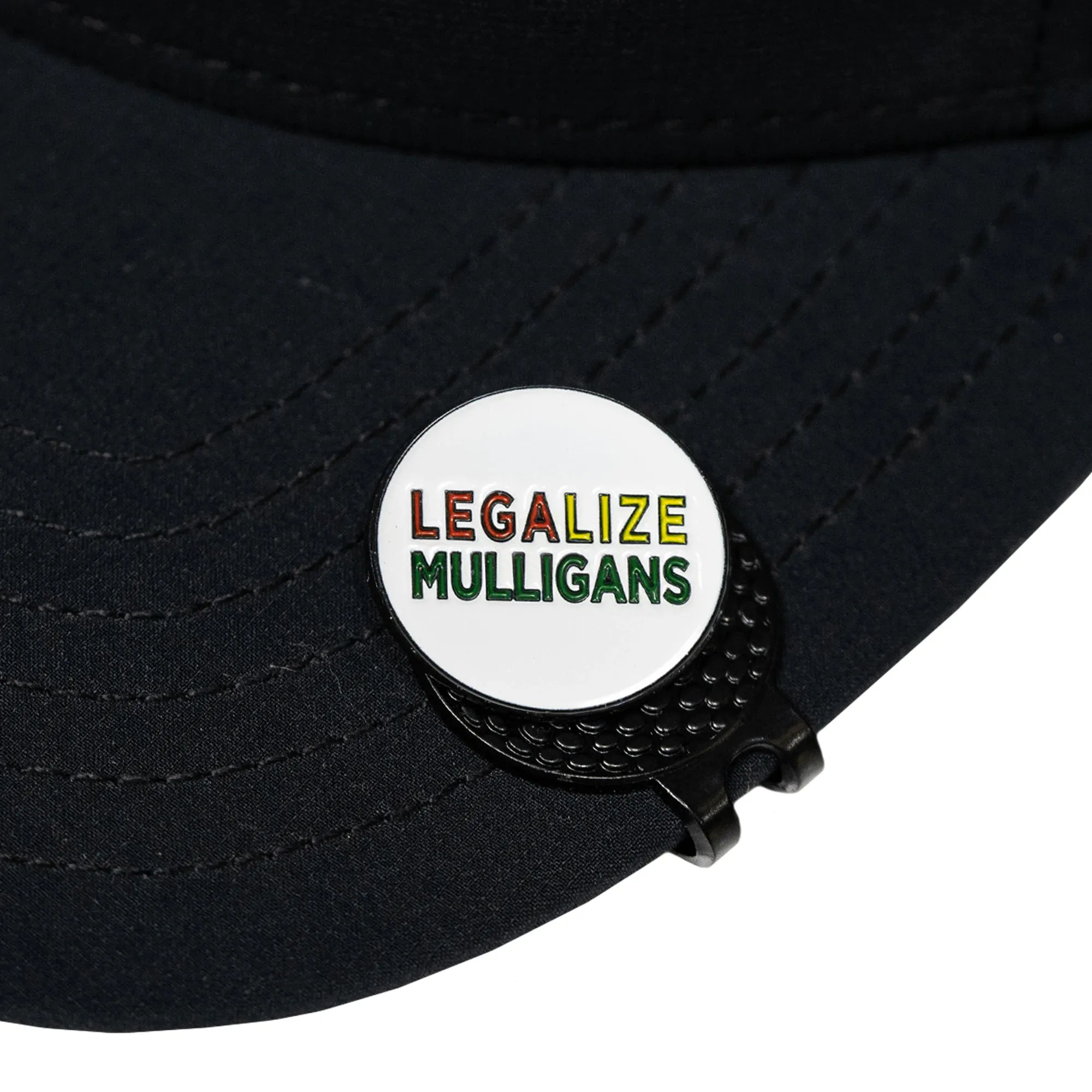 Metal Hat Clip Golf Ball Marker - Legalize Mulligans