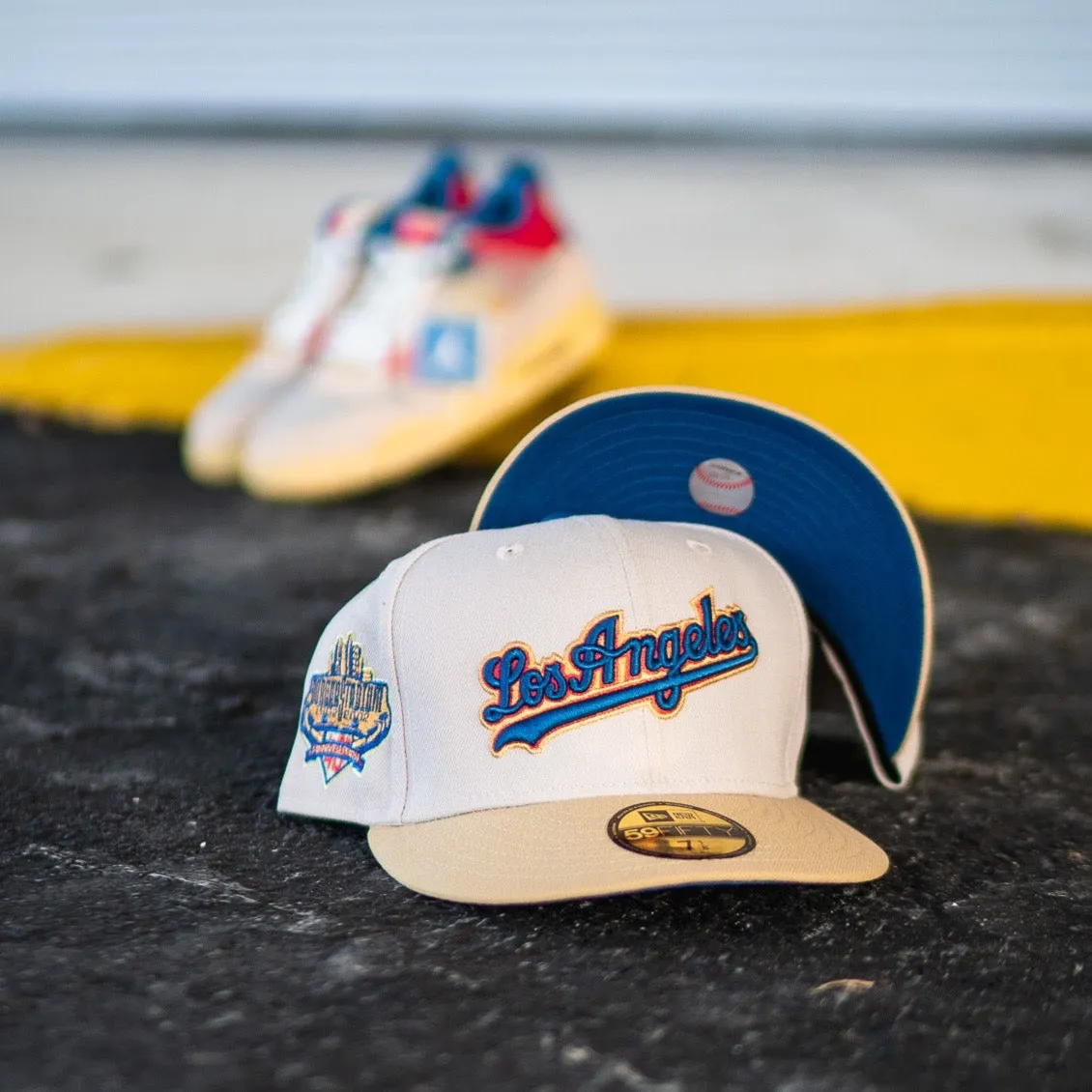 New Era Los Angeles Dodgers 40th Anniversary Brigade Blue UV (Stone/Vegas Gold)