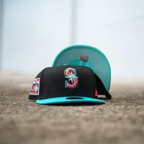 New Era Seattle Mariners 40th Anniversary Mint UV (Black/Teal)